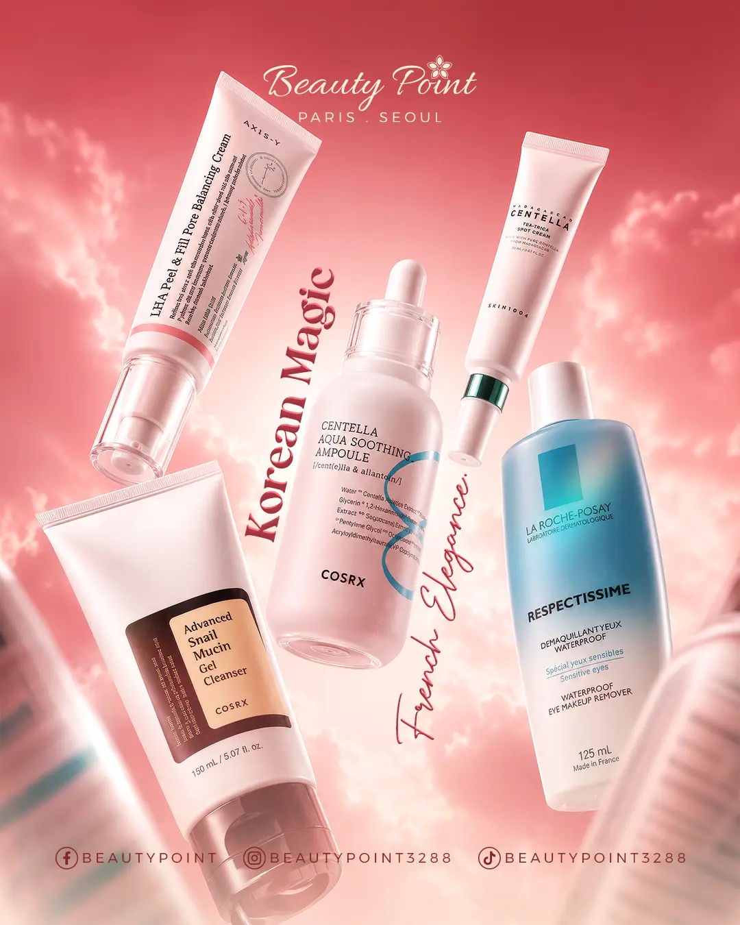 Korean Magic, French Elegance — COSRX, SKIN1004, AXIS-Y and La Roche-Posay