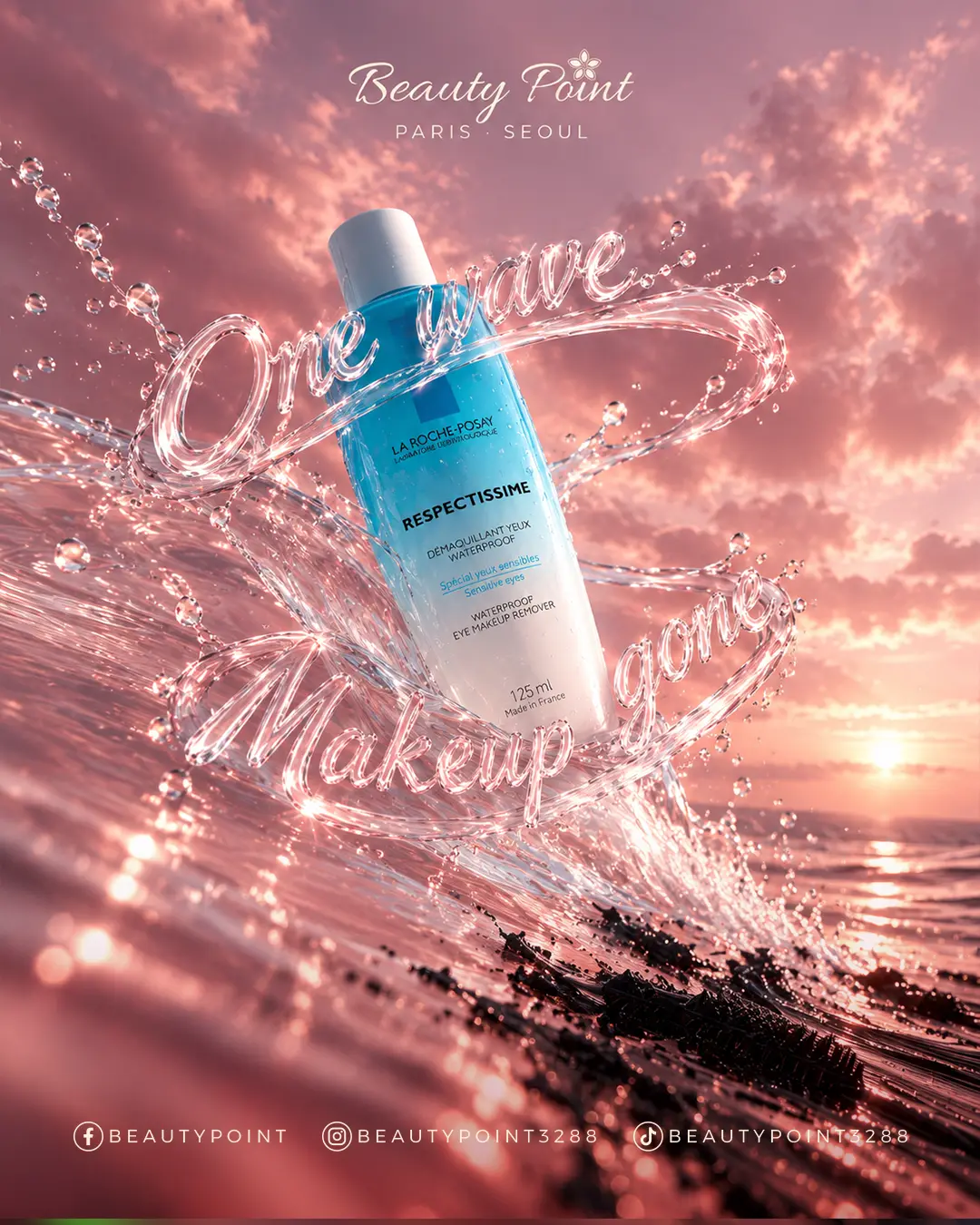 La Roche-Posay Respectissime — One wave, makeup gone